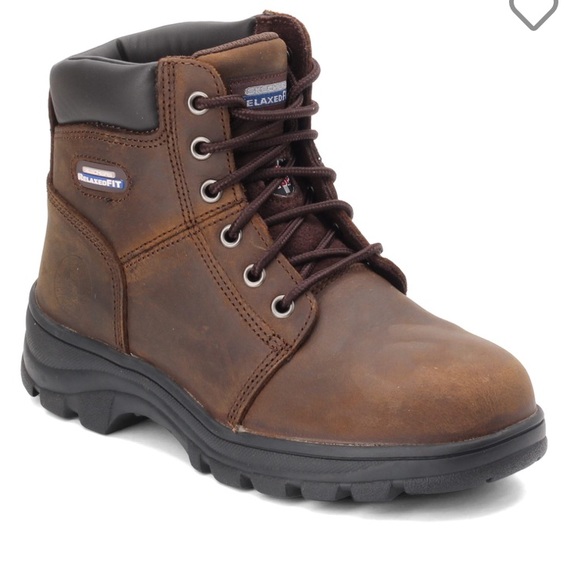 *NWOT* Skechers Steel Toe Workshire-Peril Leather Boots - Picture 3 of 13